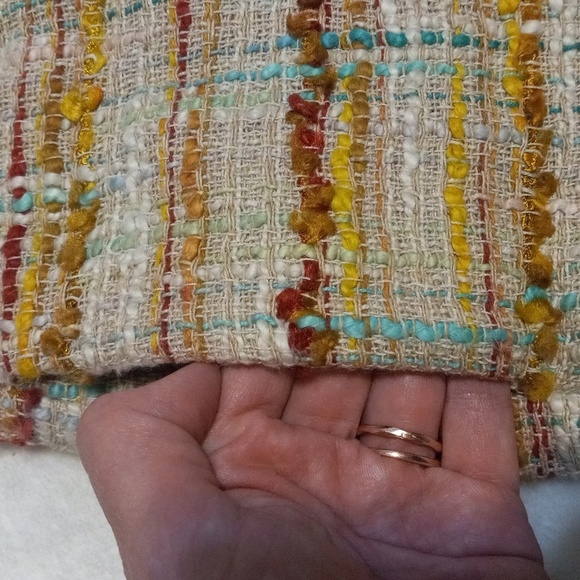 Anthropologie What Comes Around Goes Around Multicolor Tweed Boucle Shorts - Picture 8 of 13